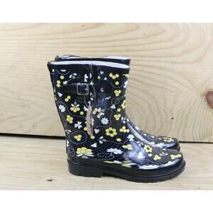 New Western Chief Rain Boots 9 Animal Floral Print Bloom Bee Mid Calf